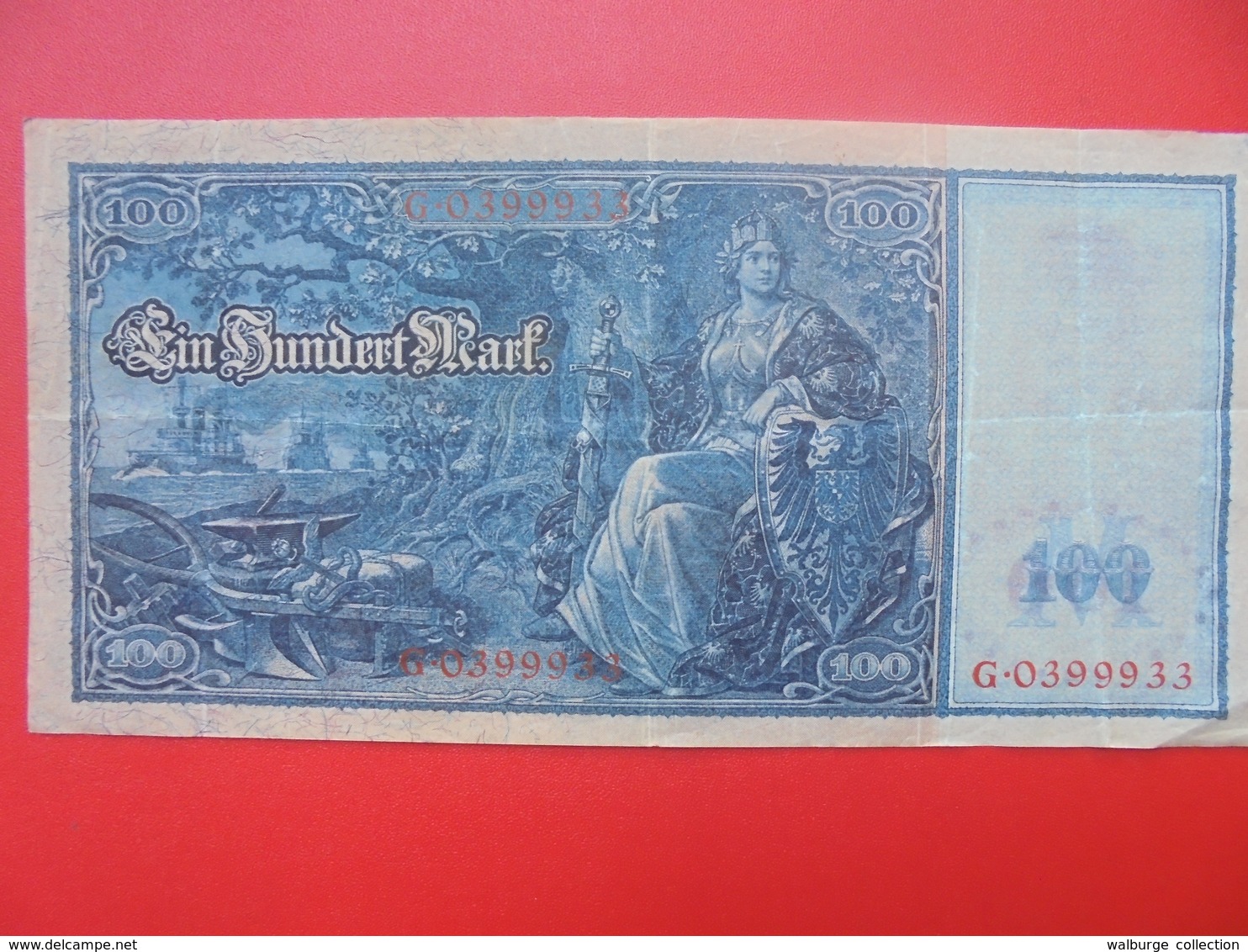 Reichsbanknote 100 MARK 1910 CIRCULER (B.1) - 100 Mark