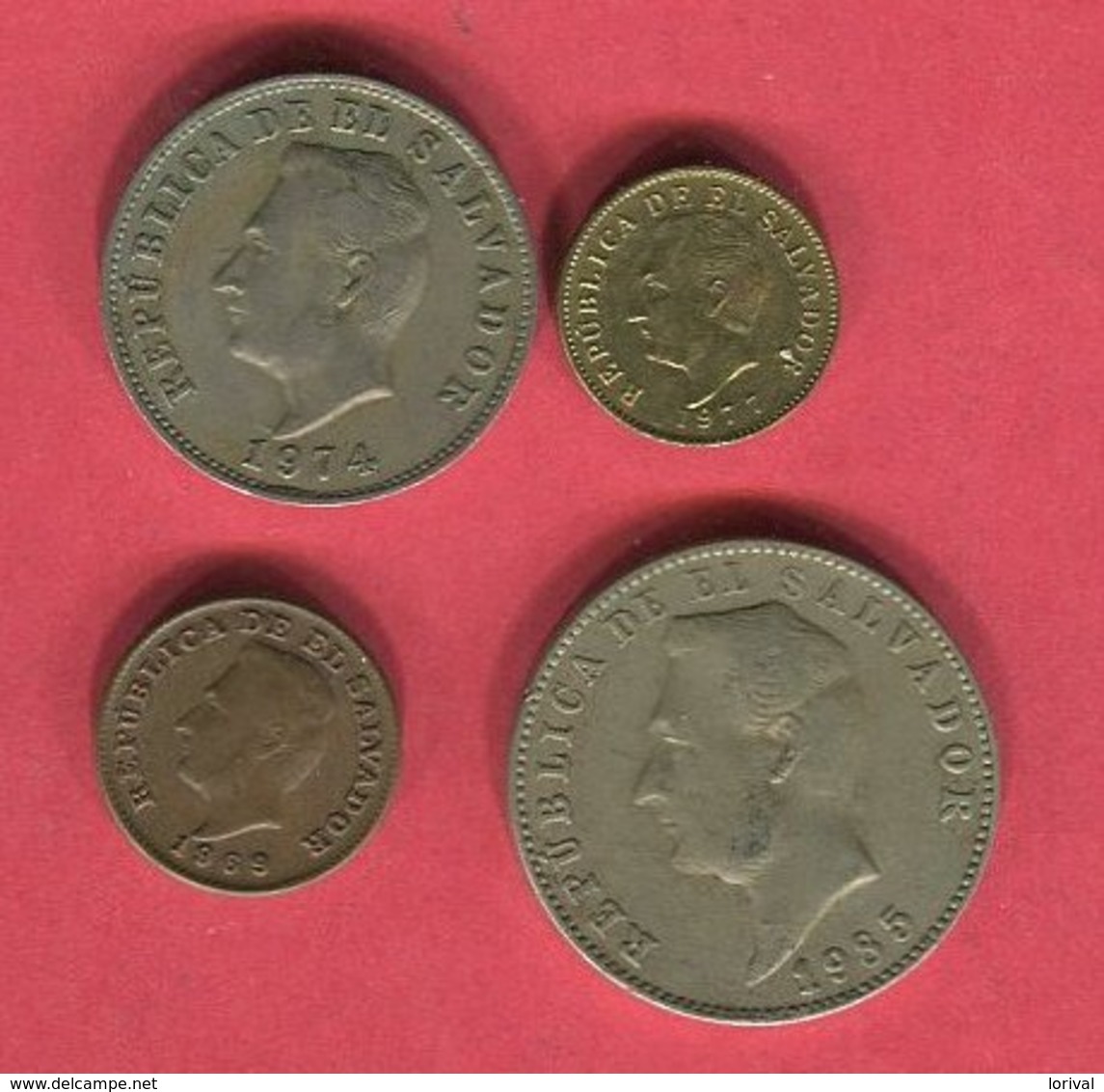 LOT 4 MONNAIES DIFFERENTES TB+ 3 - El Salvador