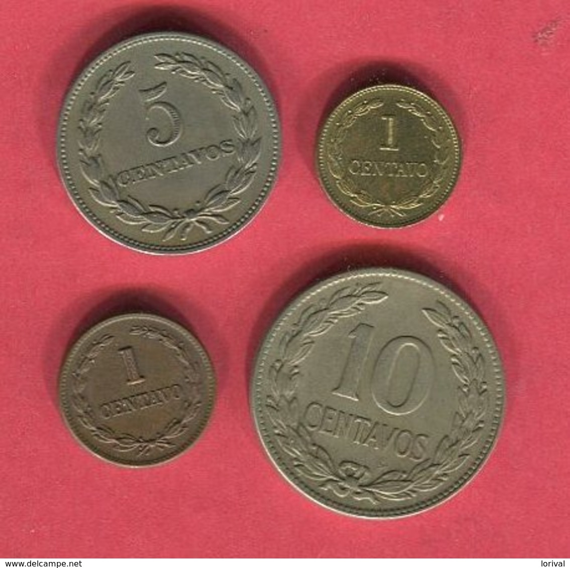 LOT 4 MONNAIES DIFFERENTES TB+ 3 - El Salvador