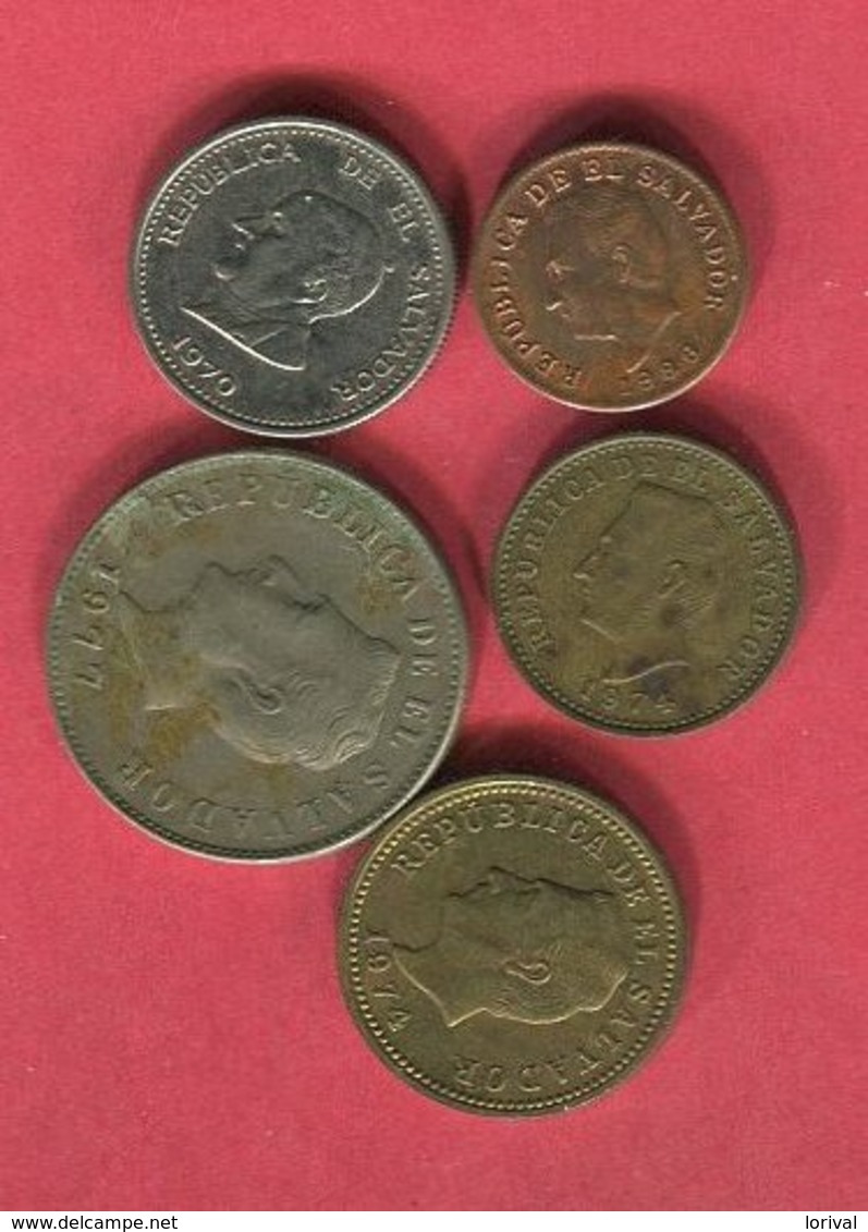 LOT 5 MONNAIES DIFFERENTES TB+ 4 - El Salvador