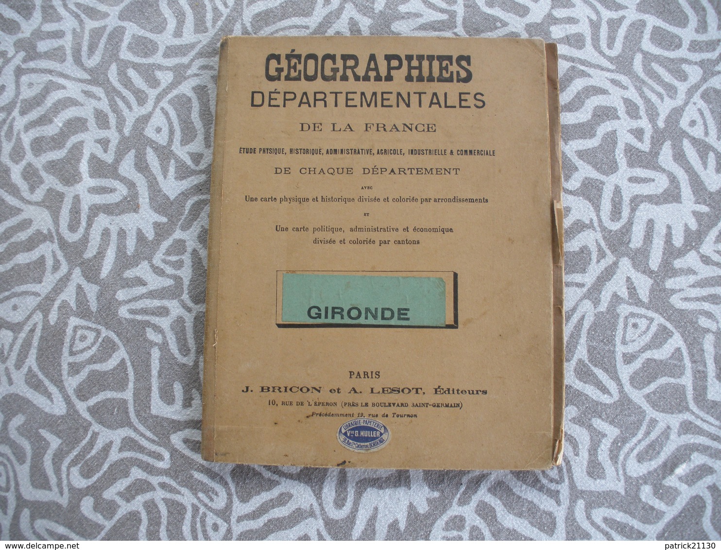 GEOGRAPHIES DEPARTEMENTALE GIRONDE 1928? - Other & Unclassified