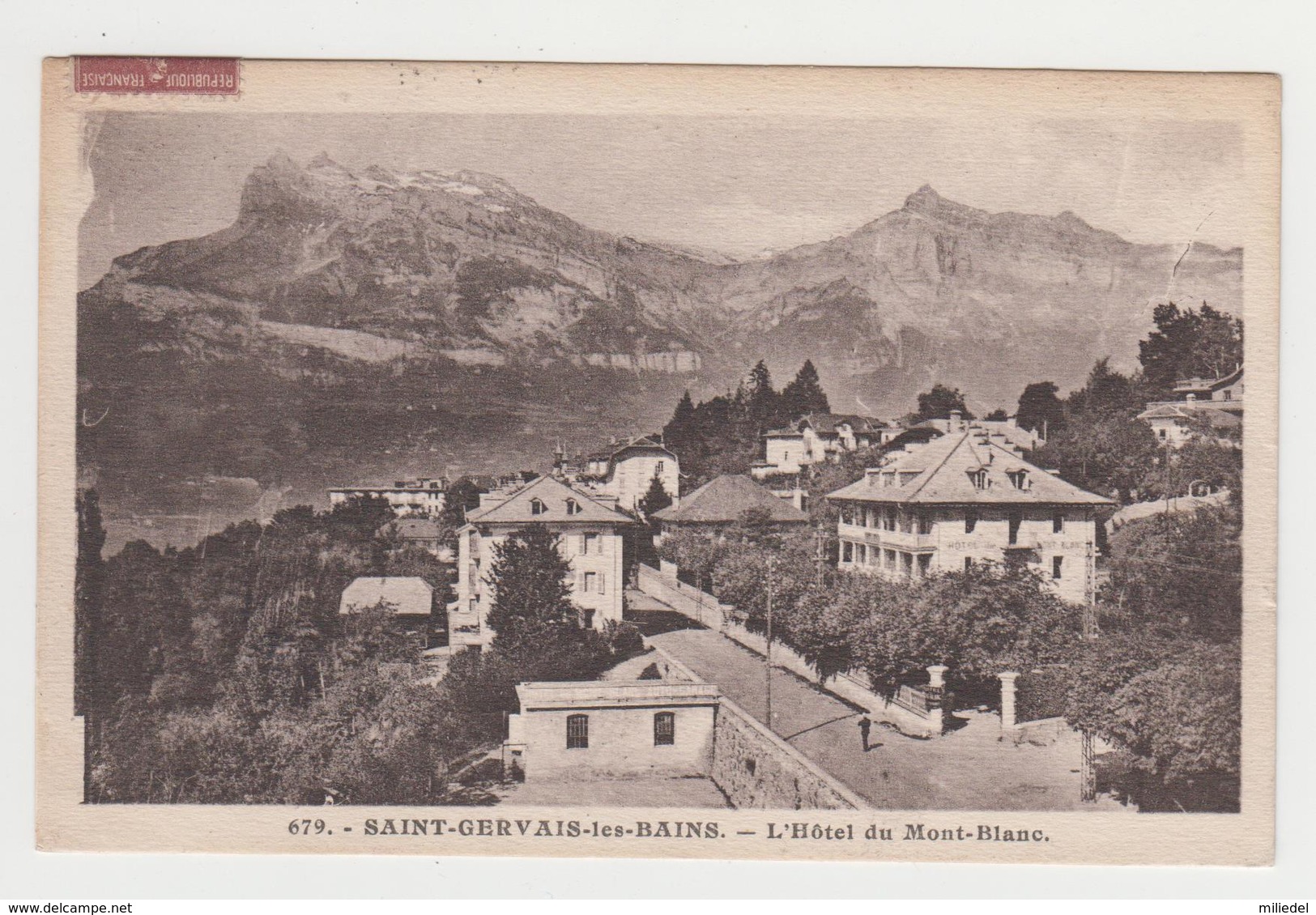 AA497 - SAINT GERVAIS LES BAINS - L'hôtel Du Mont Blanc - Saint-Gervais-les-Bains