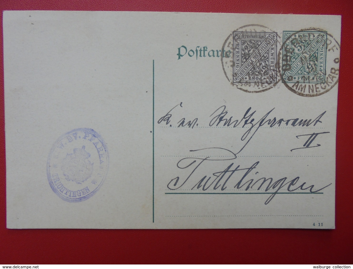 DEUTSCHES REICH 1918 - Lettres & Documents