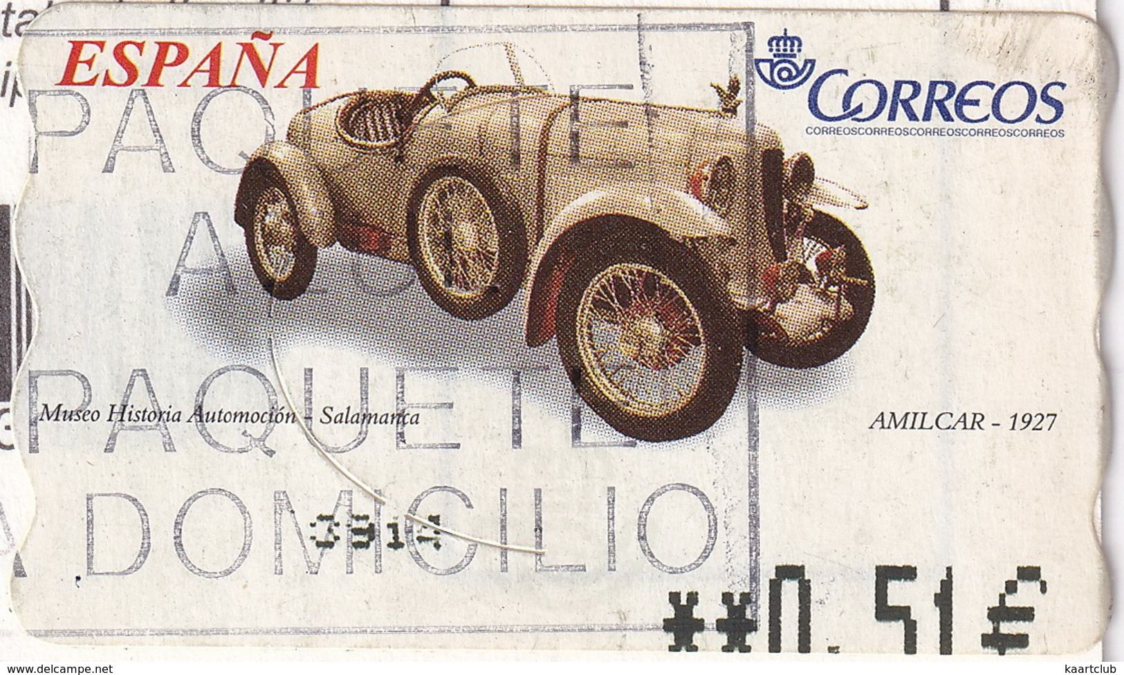 Oviedo - 'San Miguel De Lillo' - (Asturias, Espana/Spain) - 'AMILCAR -1927' Stamp/Timbre - Asturias (Oviedo)