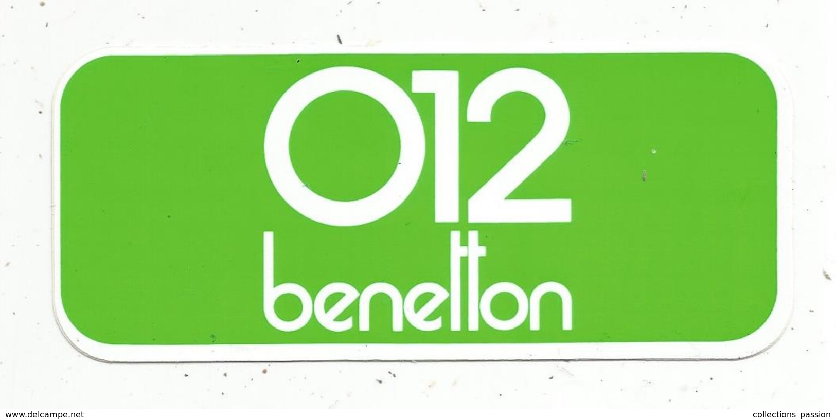 Autocollant , O12 , BENETTON - Adesivi