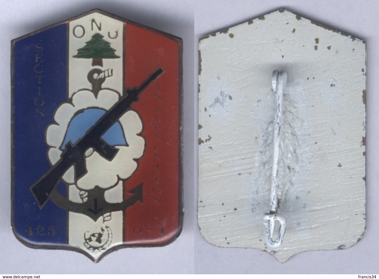 Insigne De La Section D'Intervention Du 425e Bataillon Parachutiste De Commandement Et De Soutien - 420e D.S.L - Armée De Terre