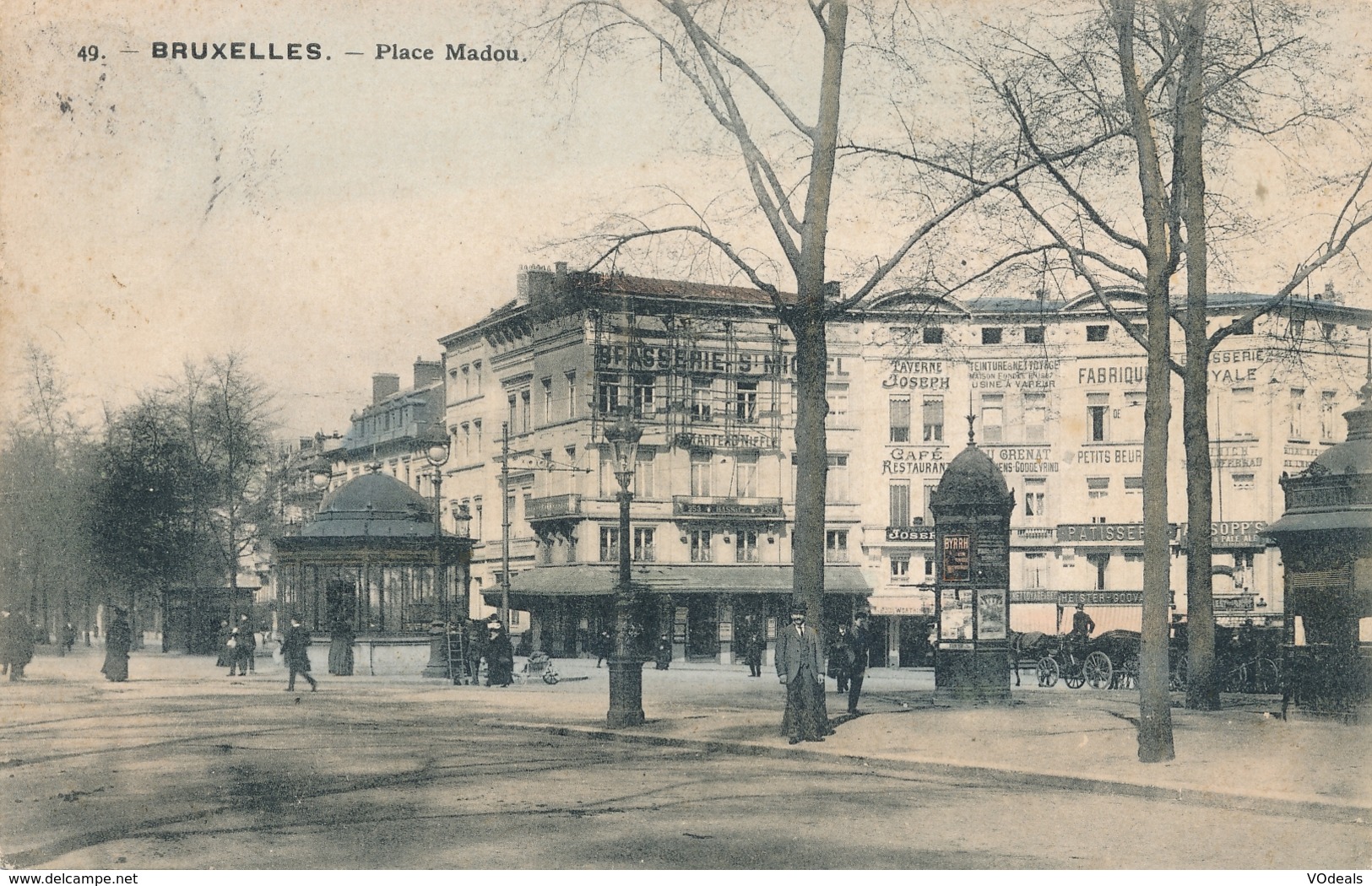 CPA - Belgique - Brussels - Bruxelles - Place Madou - St-Josse-ten-Noode - St-Joost-ten-Node