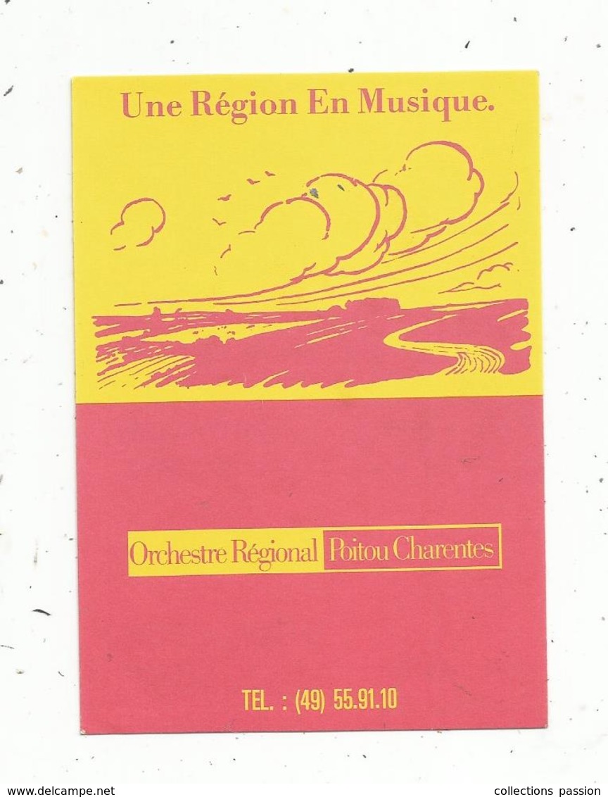 Autocollant , Orchestre Régional POITOU CHARENTES ,une Région En Musique - Adesivi