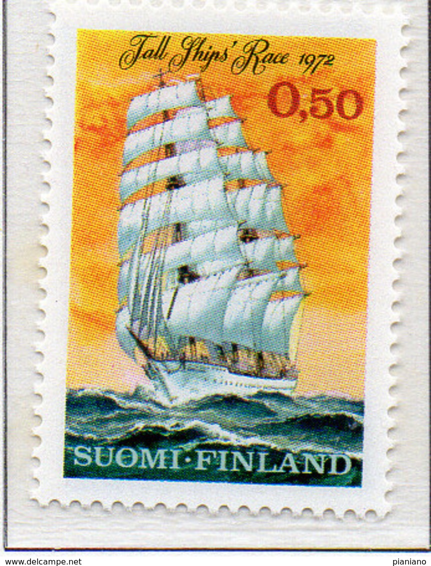 PIA - FINLANDIA - 1972 : Regata Di Navi-Scuola A Helsinki - Nave Scuola " Suomen Joutsen" - (Yv 670) - Marittimi