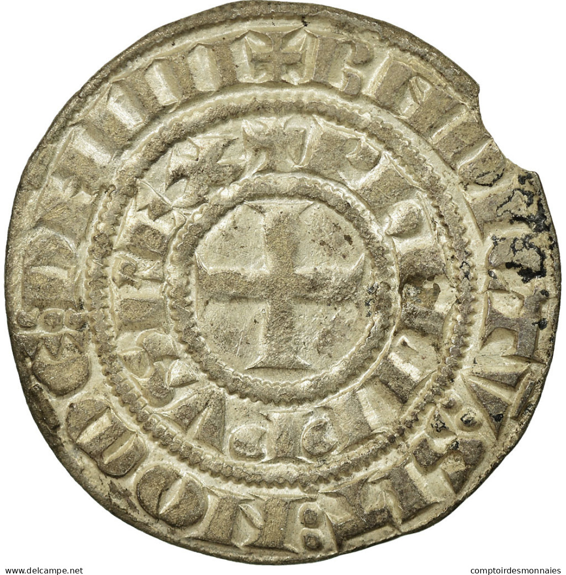 Monnaie, France, Philippe IV, Maille Tierce, TTB, Argent, Duplessy:219 - 1285-1314 Philippe IV Le Bel