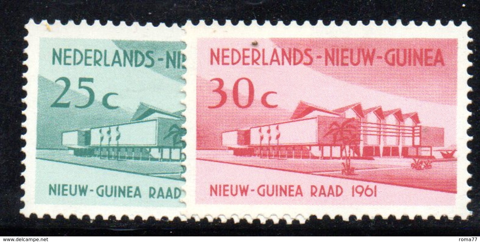 APR1189 - NUOVA GUINEA OLANDESE 1961 , Serie  Yvert N. 62/63  ***  MNH  (2380A) - Nuova Guinea Olandese