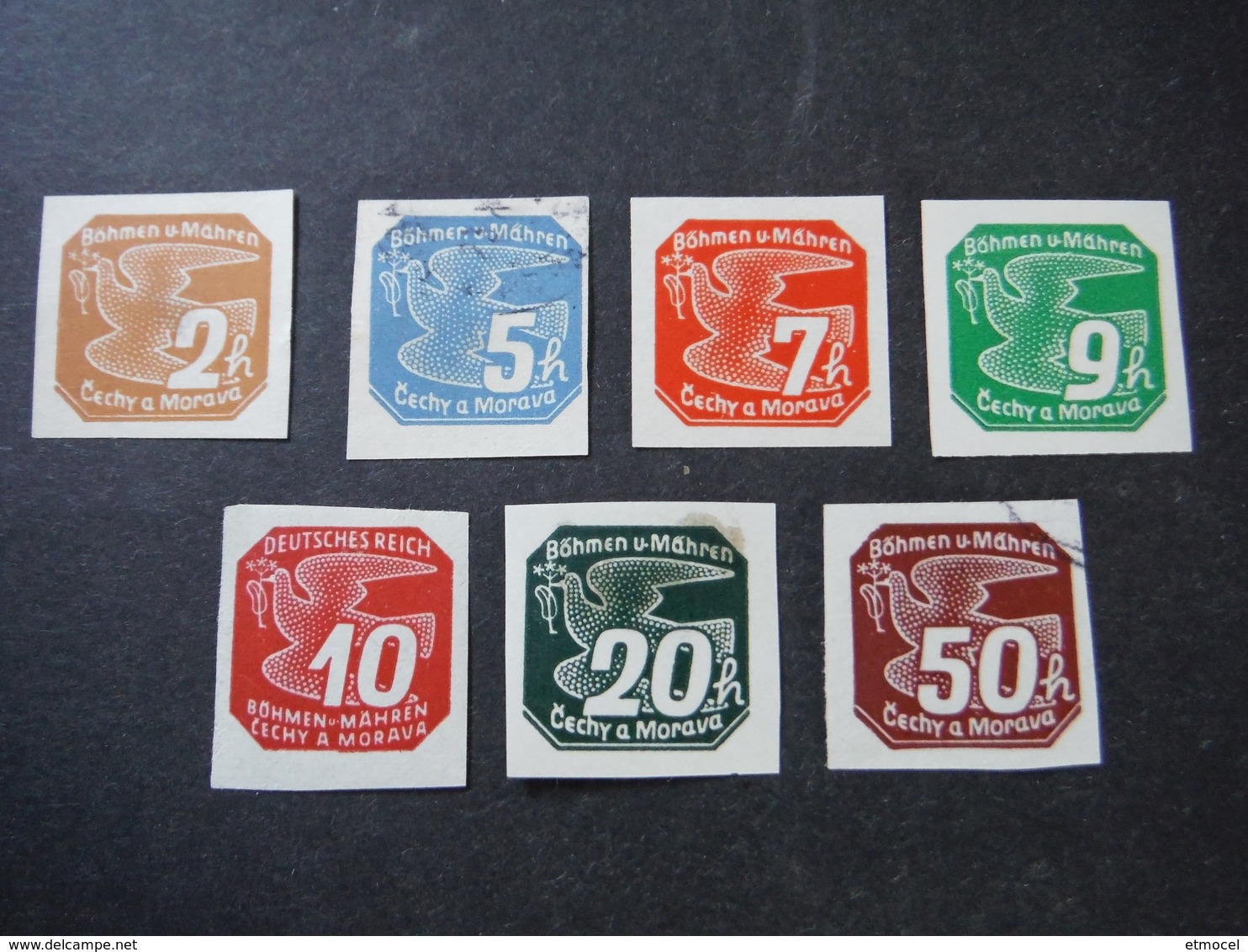 Timbres 3e Reich - Böhmen Und Mähren X7 - Neufs