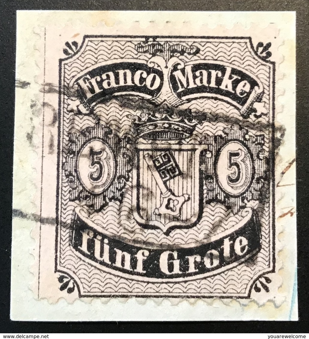 Bremen 1866-1867 Mi 12  (Stempel Falsch Cad Faux Altdeutschland German States  BPP Postmark Forgery Breme - Brême