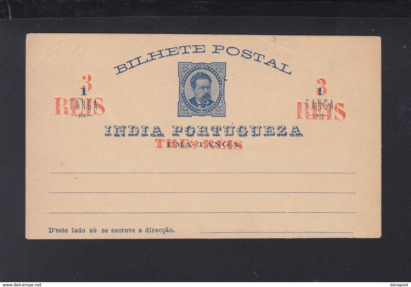 Portugal India Stationery Overprint - Postal Stationery