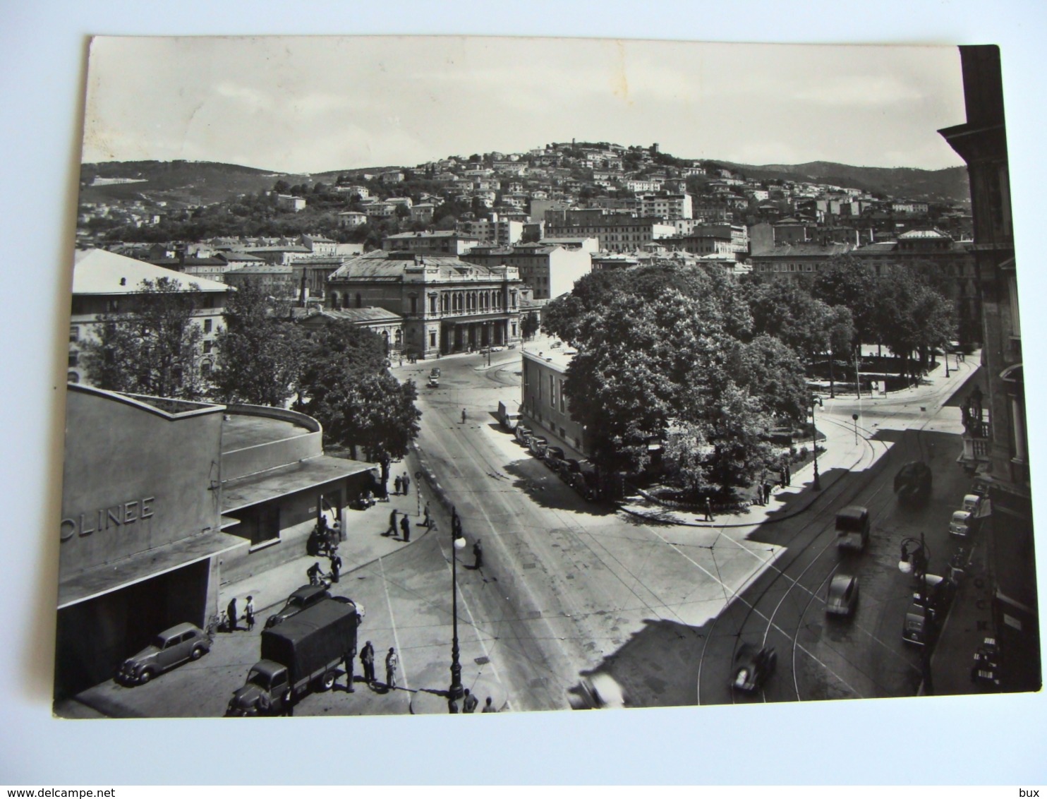 TRIESTE  STAZIONE  GARE  FRIULI  VIAGGIATA   SOTTO IL FRANCOBOLLO  MESSAGGINO SOTTOSTANTE SECRETO - Trieste