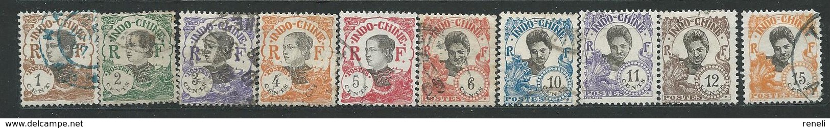 INDOCHINE  LOT N°  98...112  OB TB - Used Stamps