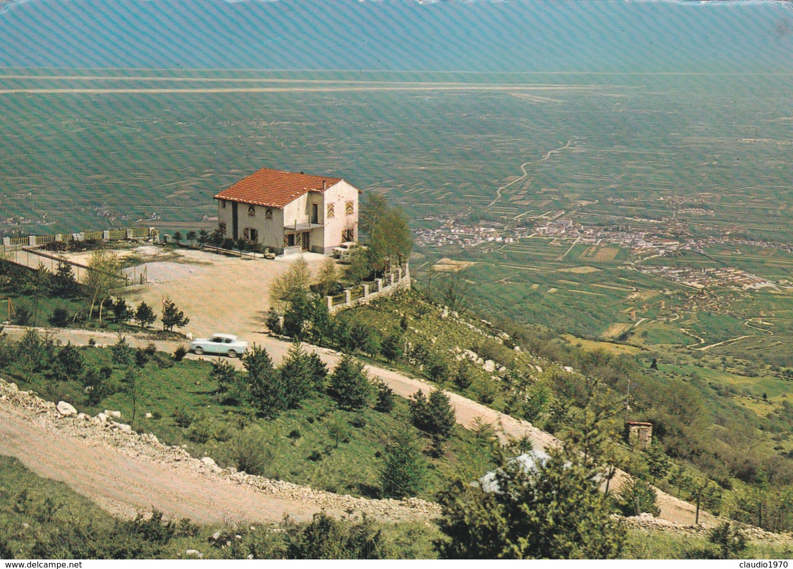 CARTOLINA - UDINE - AVIANO - RIFUGIO BORNASS M. 812 , STRADA ALPINA DEL PIANCAVALLO -VIAGGIATA DA PER MILANO - Udine