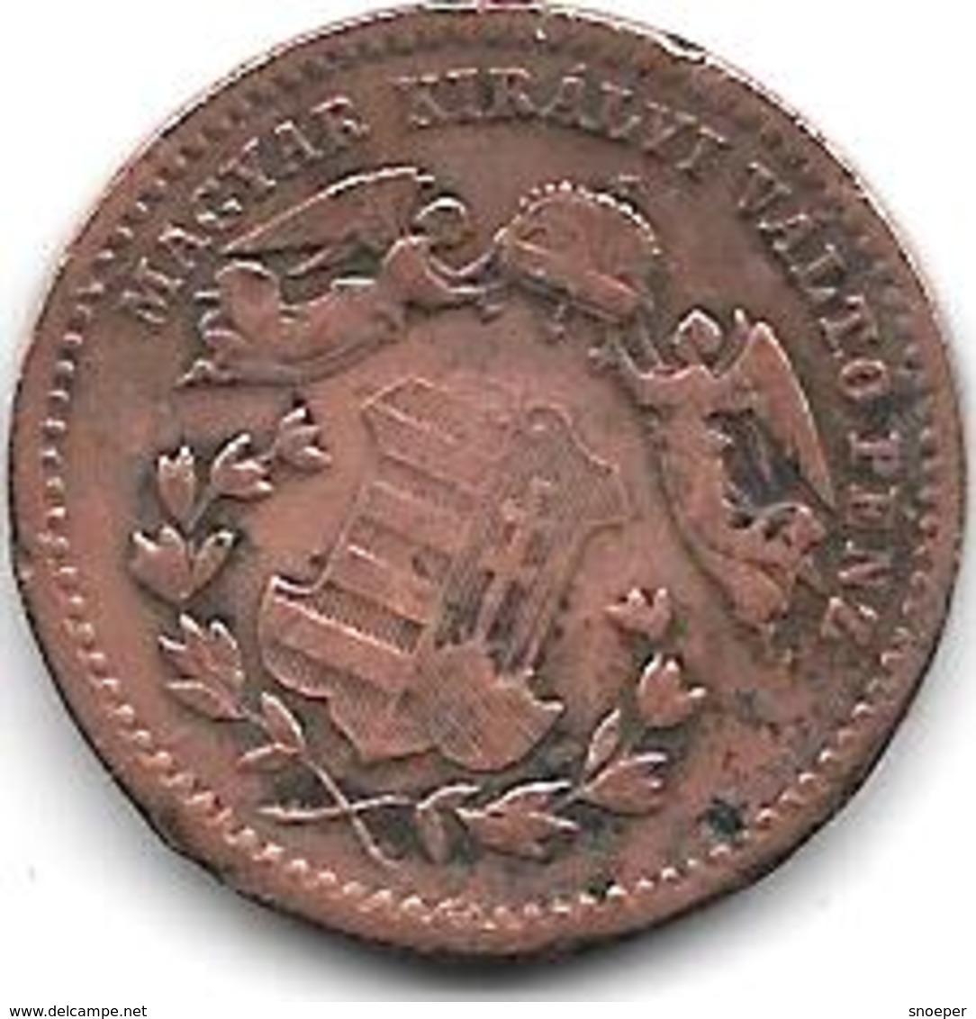 *hungary 1 Krajczar 1868 Km 444.1  Vf - Hungary