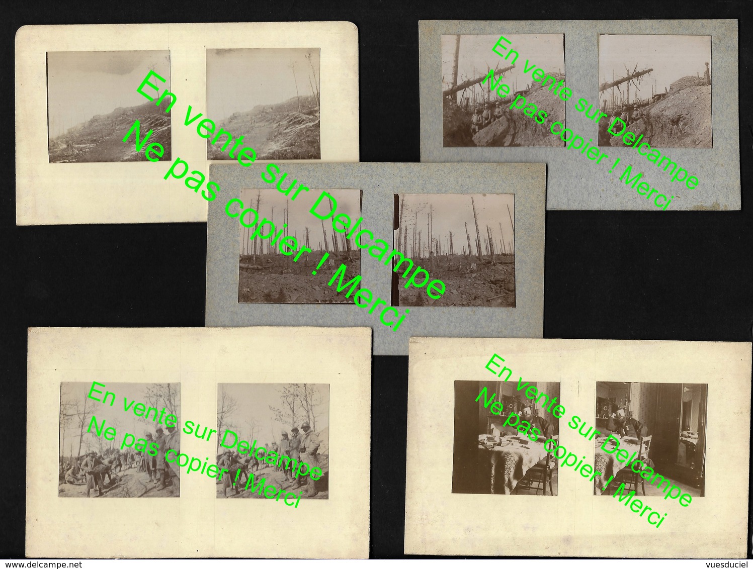 Photos à étudier , Non Située Mais Certainement Vosges / La Chapelotte - Photos Stéréoscopiques Bien Lire Descriptif - 1914-18