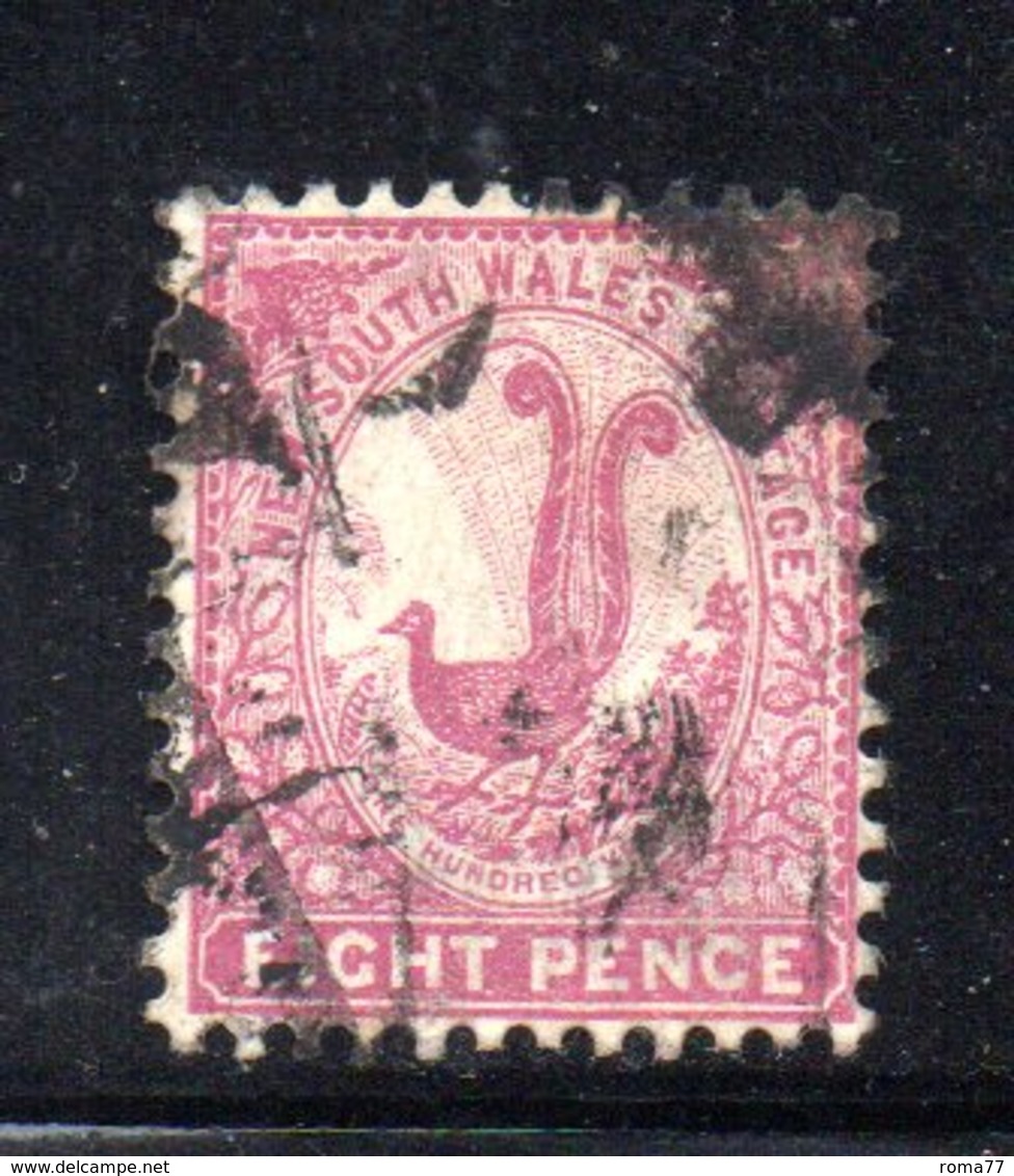 APR1199 - NEW SOUTH WALES GALLES 1888 , Yvert N. 63 Usato . Fil NSW - Usati