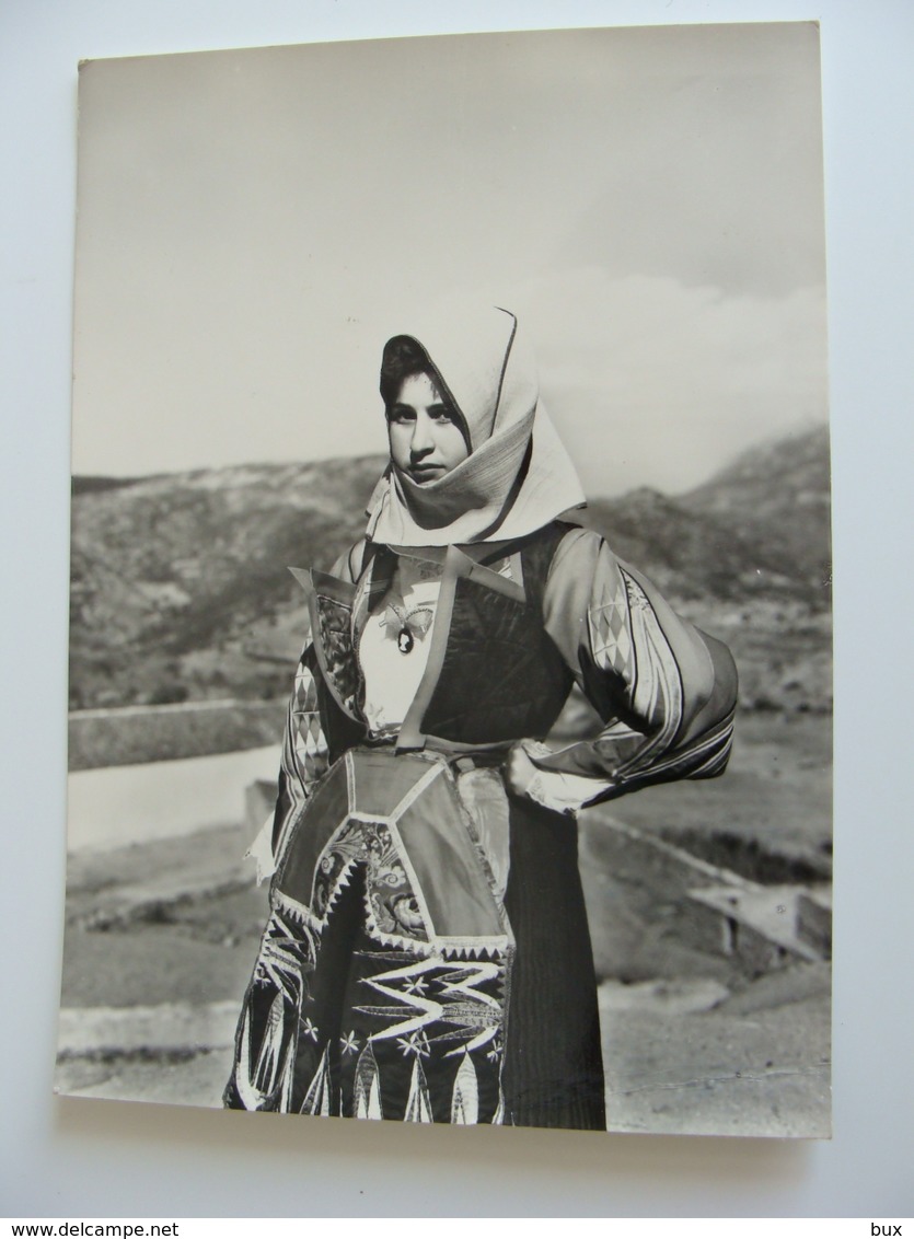 COSTUME DI  ORGOSOLO   NUORO   COSTUMI SARDI  NON    VIAGGIATA  COME DA FOTO PIEGOLINA  ANGOLO - Costumi