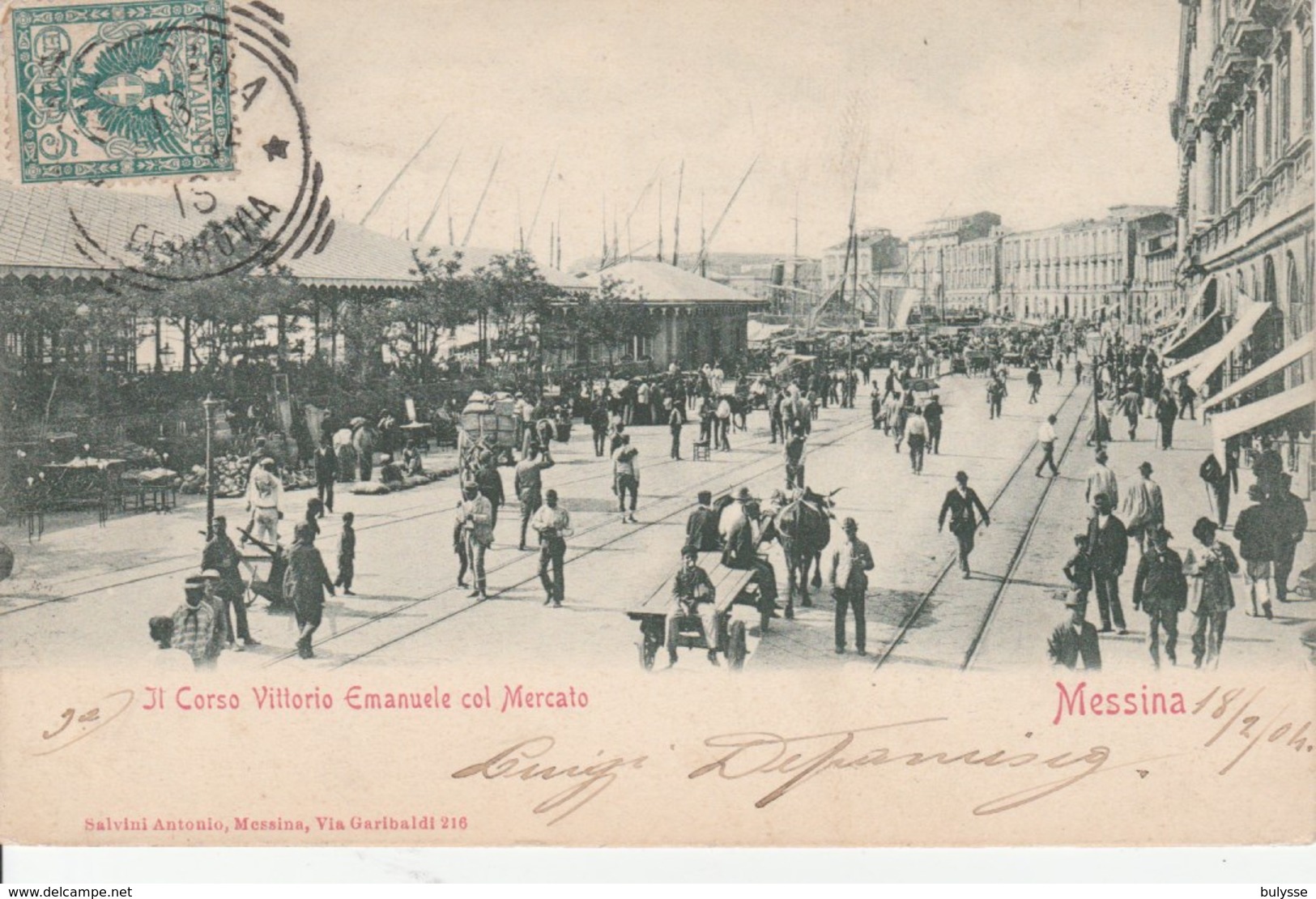 Il Corso Vittorio Emmanuel Col Mercato - Messina