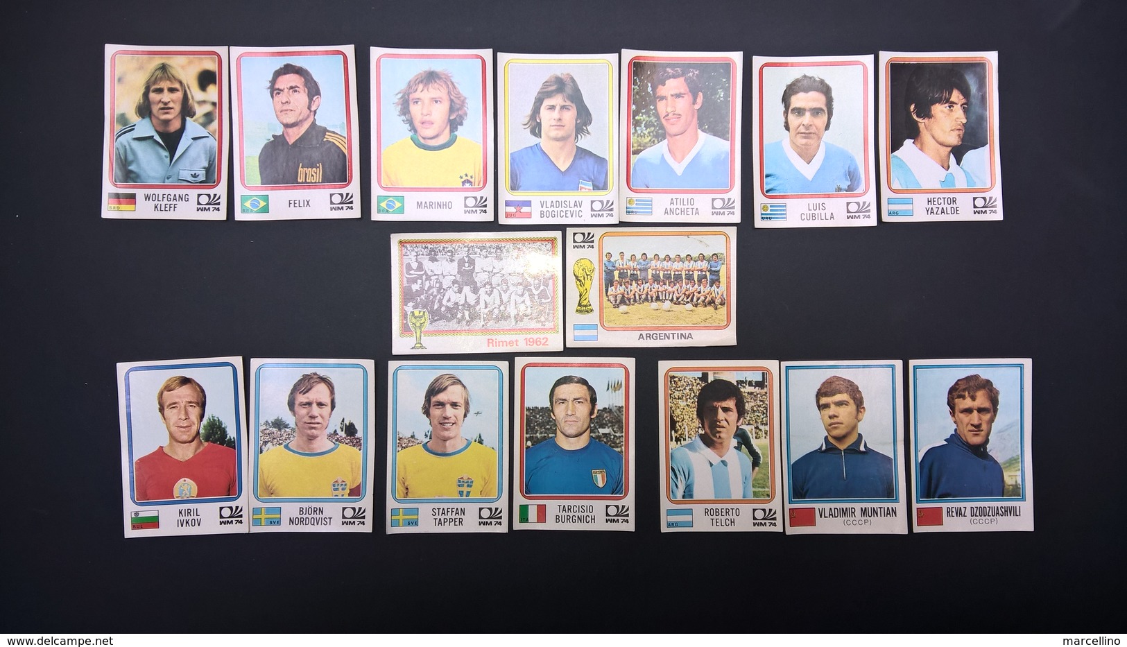 Lot De16 Vignettes Panini Mûnchen 74 Football Fifa World Cup - Sports