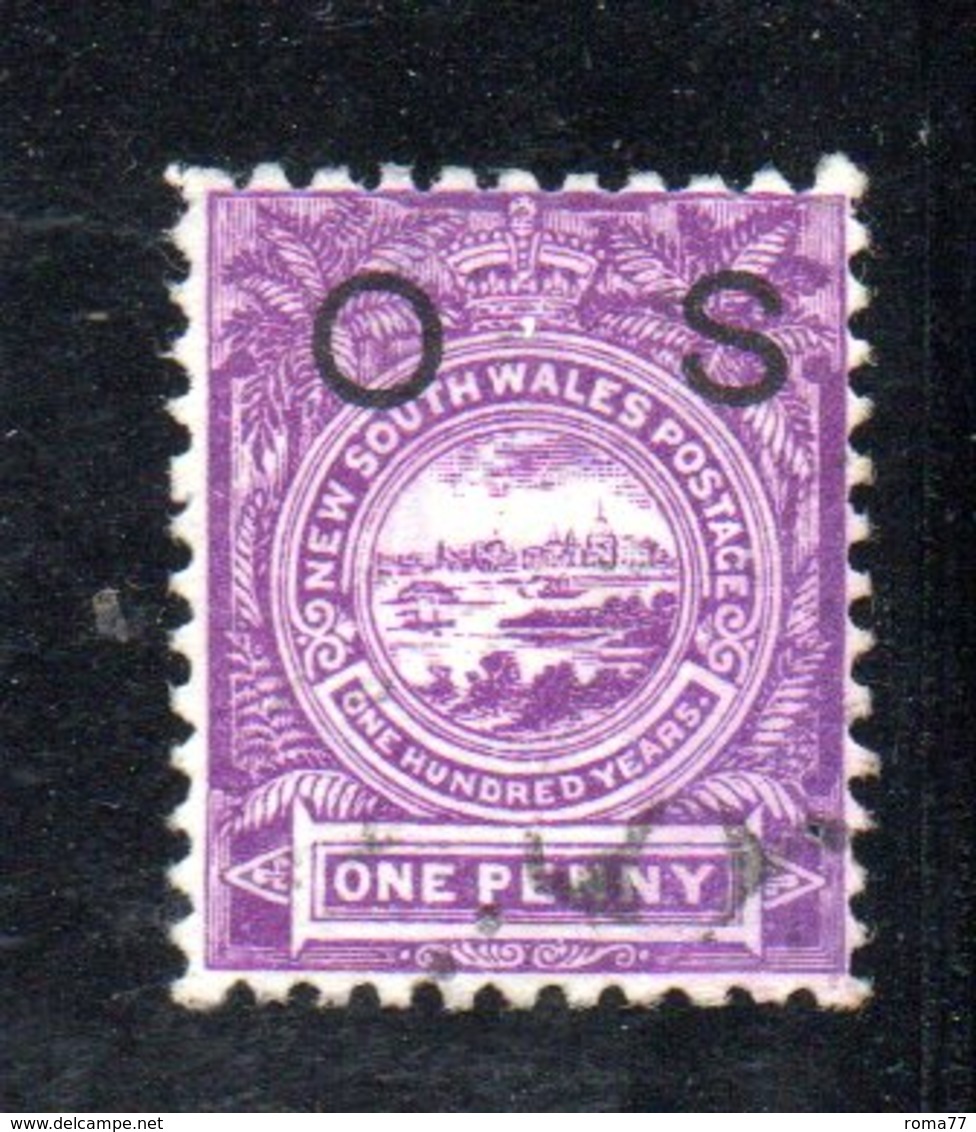 APR1212 - NEW SOUTH WALES GALLES 1888 , Servizio Yvert N. 21 Usato . Fil NSW - Nuovi