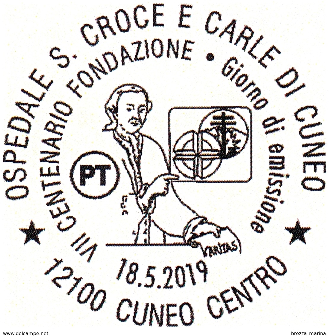 Nuovo - MNH - ITALIA - 2019 - 700 Anni Dell'Ospedale S. Croce E Carle Di Cuneo - B - Alfanumerico - 2011-20:  Nuovi