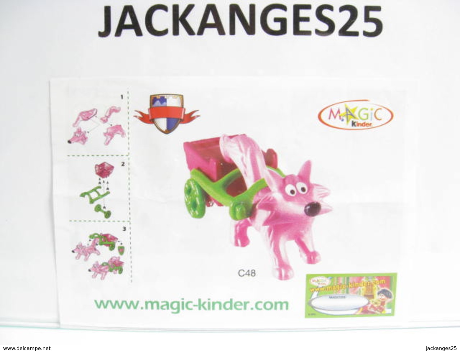 KINDER FUNNY CASTLE MPG C 48 CHARIOT C 2004 + BPZ EU + MAGIC CODE - Montables