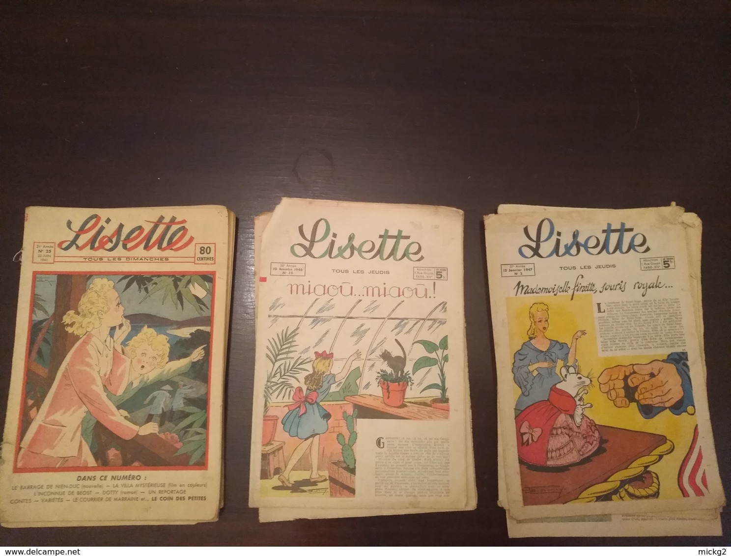 Lot De 16 Magazines "Lisette" Sur Les Annees 1941, 1946 Et 1947 - Lisette