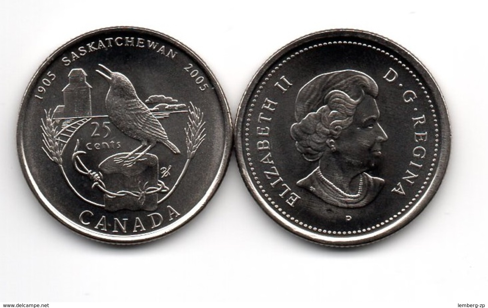 Canada - 25 Cents 2005 UNC Saskatchewan Lemberg-Zp - Canada