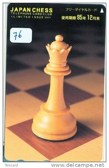 ECHECS * CHESS * Jeu SCHAKEN * TELECARTE JAPON * MINT  Inutilisé Sport Chess Scacchi Schach Ajedrez (76) PHONECARD JAPAN - Sport