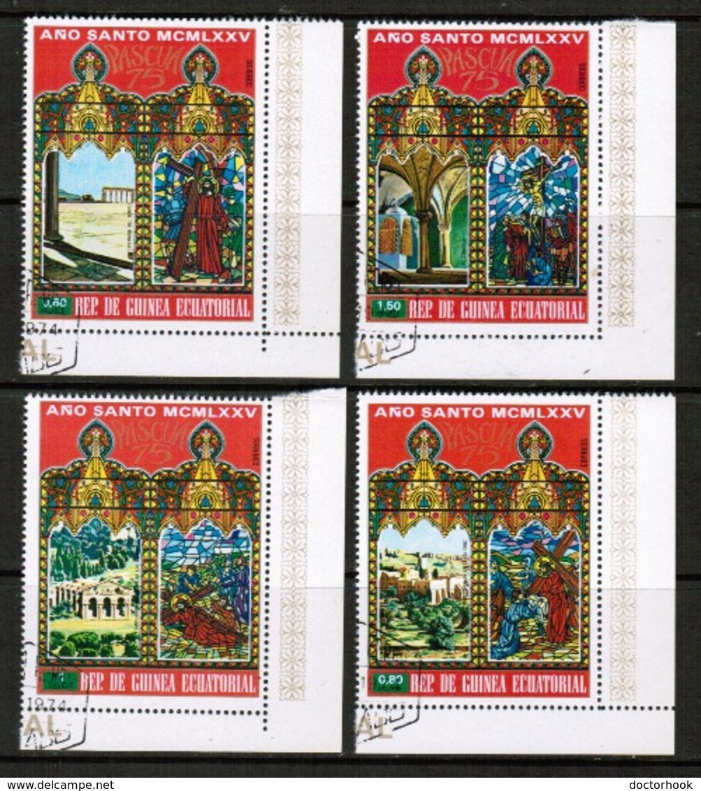 EQUATORIAL GUINEA  Scott # UNLISTED VF USED 1975 EASTER PAINTINGS  LG-1104 - Equatorial Guinea