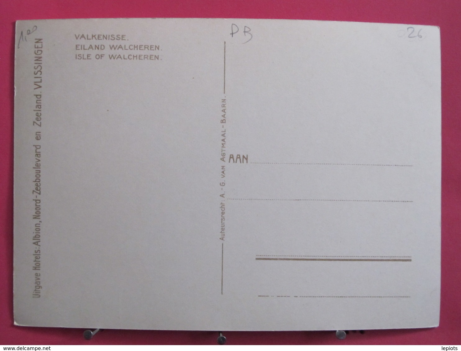 Visuel Très Peu Courant - Pays Bas - Middelburg - Eiland Walcheren - Scans Recto-verso - Veere