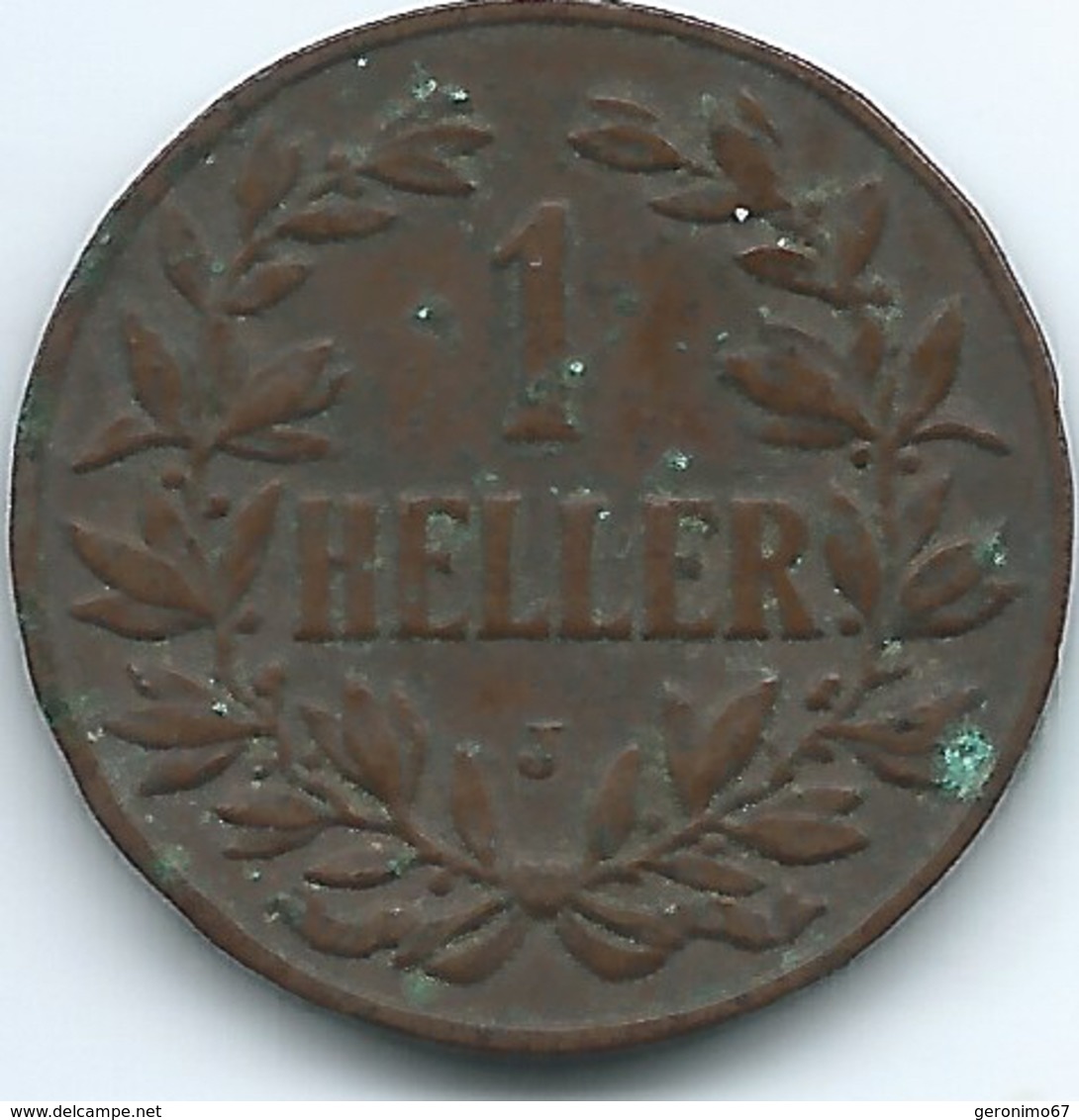 German East Africa - 1910 J - Wilhelm II - 1 Heller - KM7 - Afrique Orientale Allemande