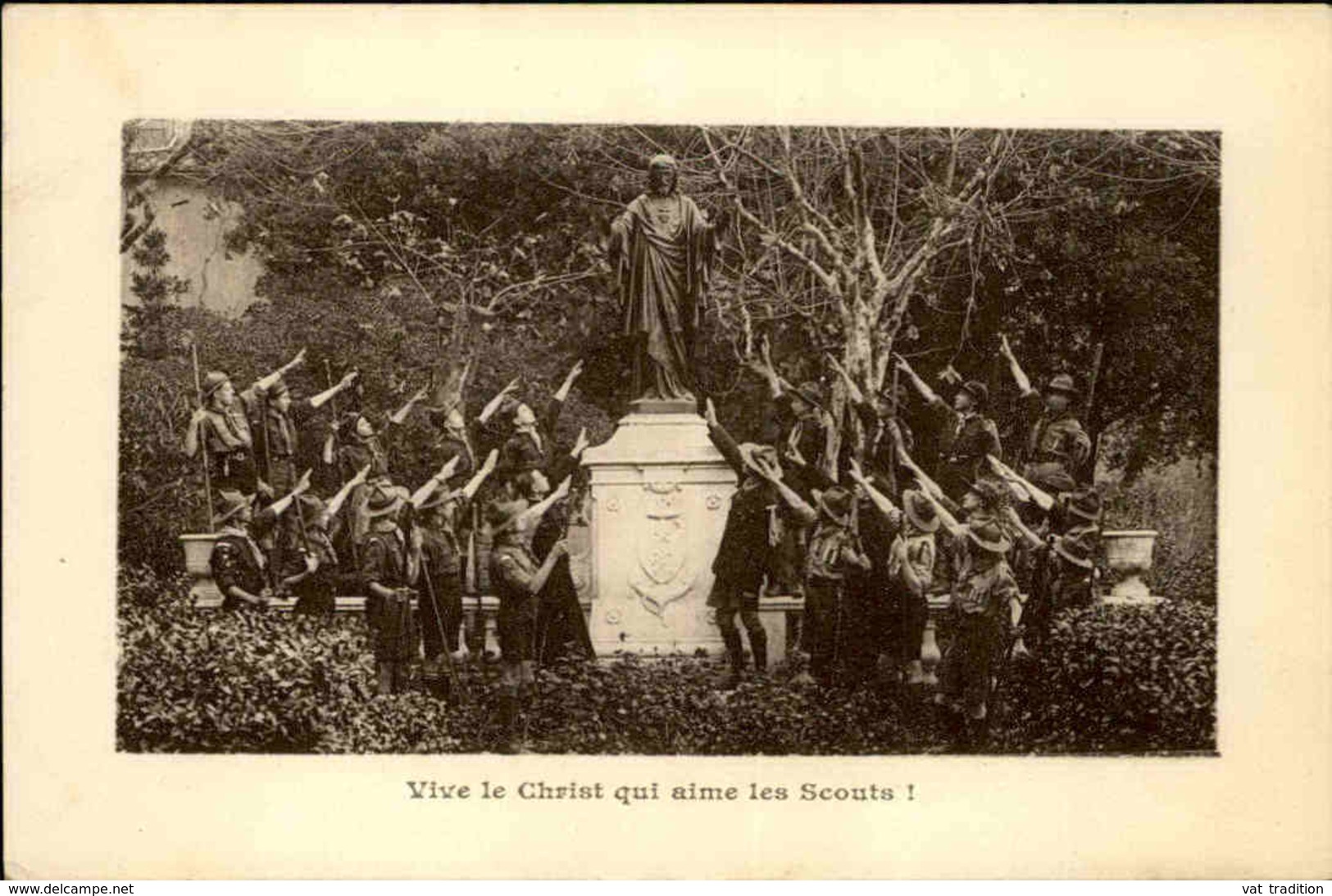 SCOUTISME - Carte Postale - Vive Le Christ Qui Aime Les Scouts ! - L 29983 - Scoutisme