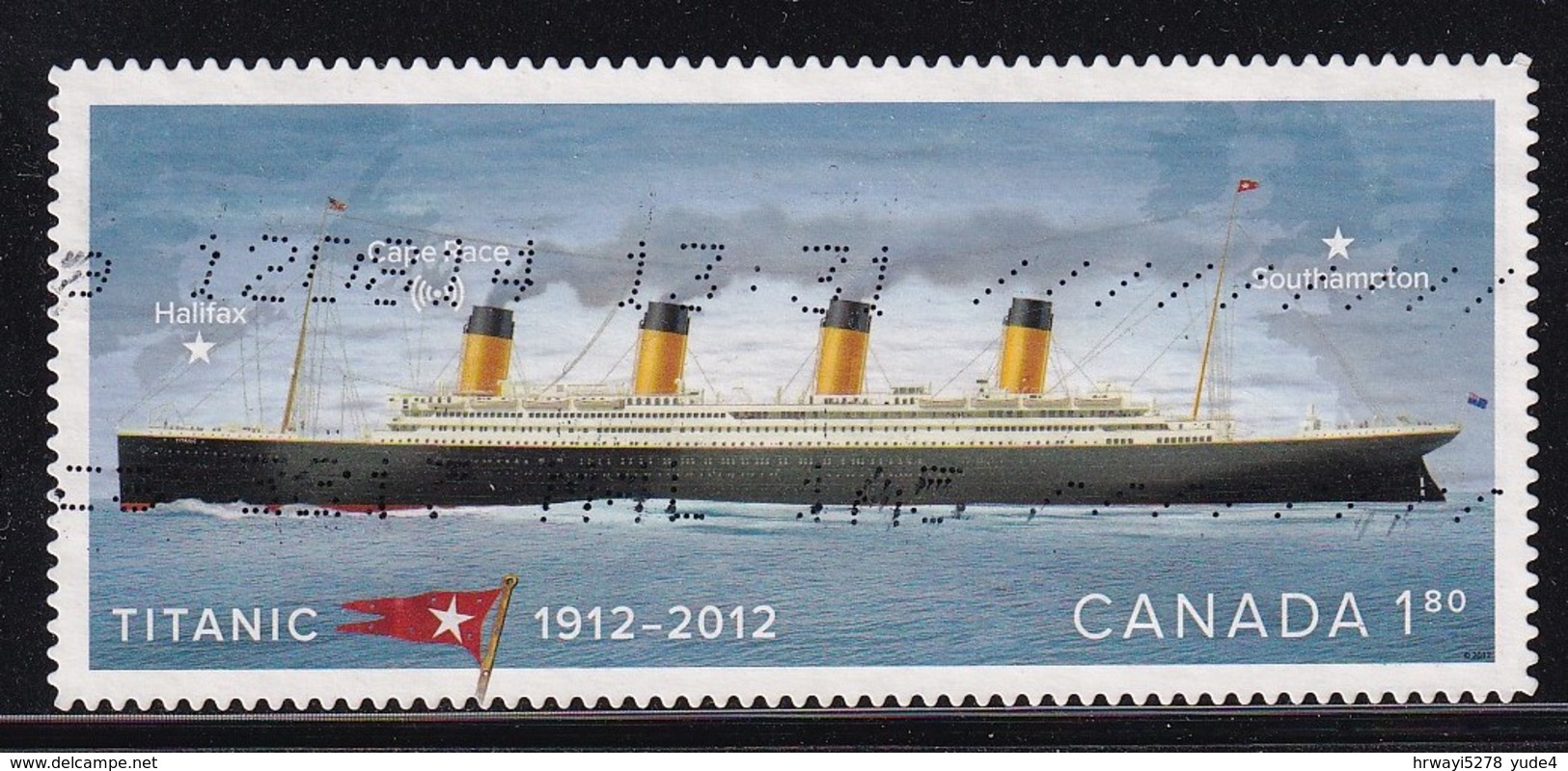 Canada 2012, Ship, Titanic, $1,80 Vfu - Oblitérés