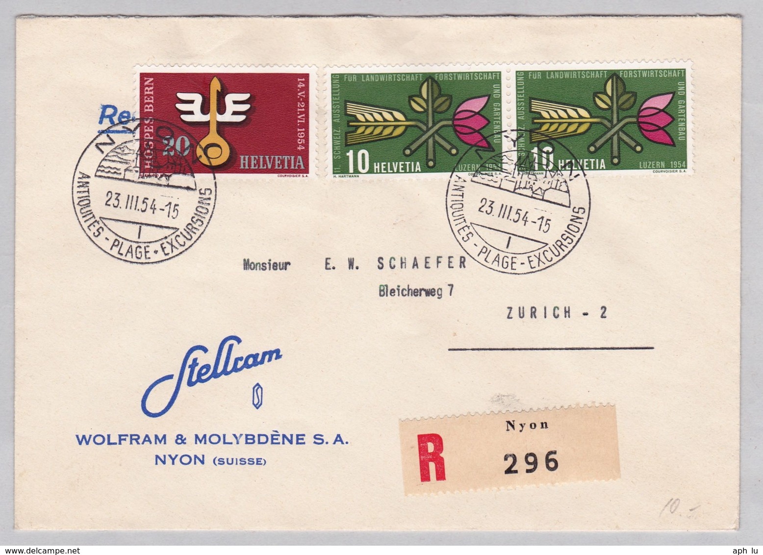 Brief, K-Stempel Nyon (br6365) - Lettres & Documents