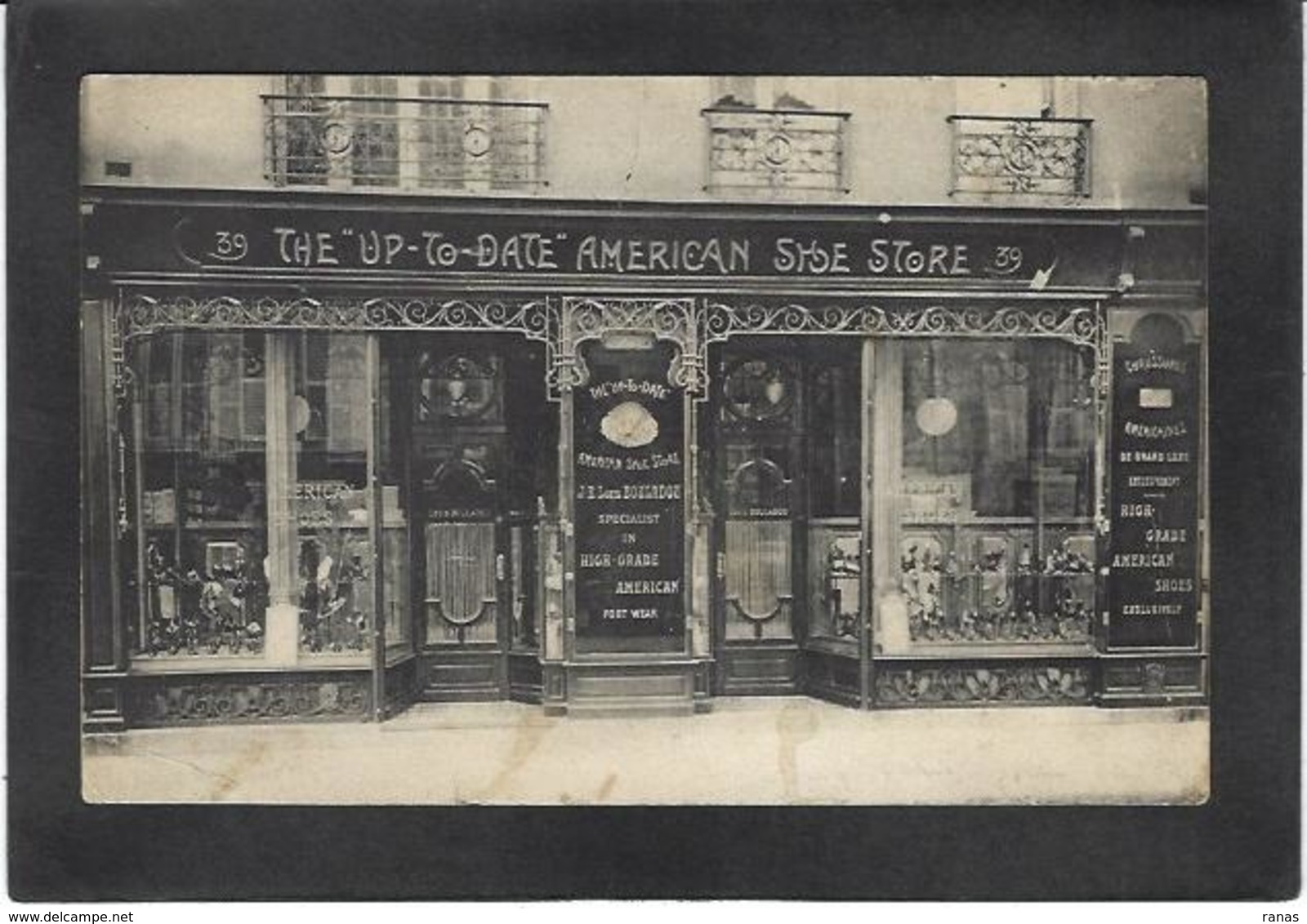 CPA Paris 75 Devanture Commerce Shop Front Chaussures Rue Scribe 9 Eme Arrondissement Non Circulé - District 09