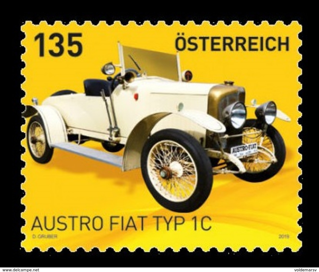 Austria 2019 Mih. 3444 Automobile Austro Fiat Typ 1C MNH ** - Ungebraucht