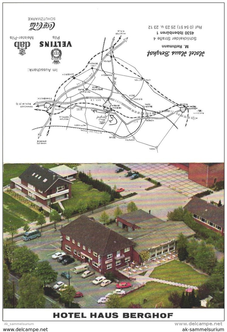 Ibbenbüren / Sehr Schöne Doppel-Klapp-Karte / Hotel Haus Berghof (D-KW119) - Ibbenbueren