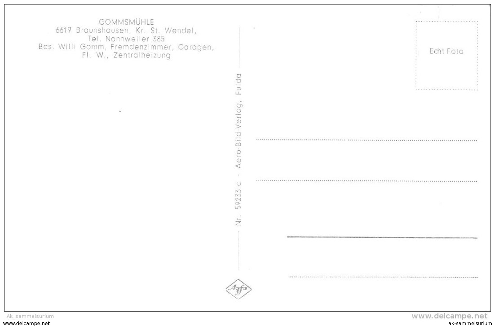 Braunshausen (Nonnweiler) / Gommsmühle (D-A249) - Kreis Sankt Wendel