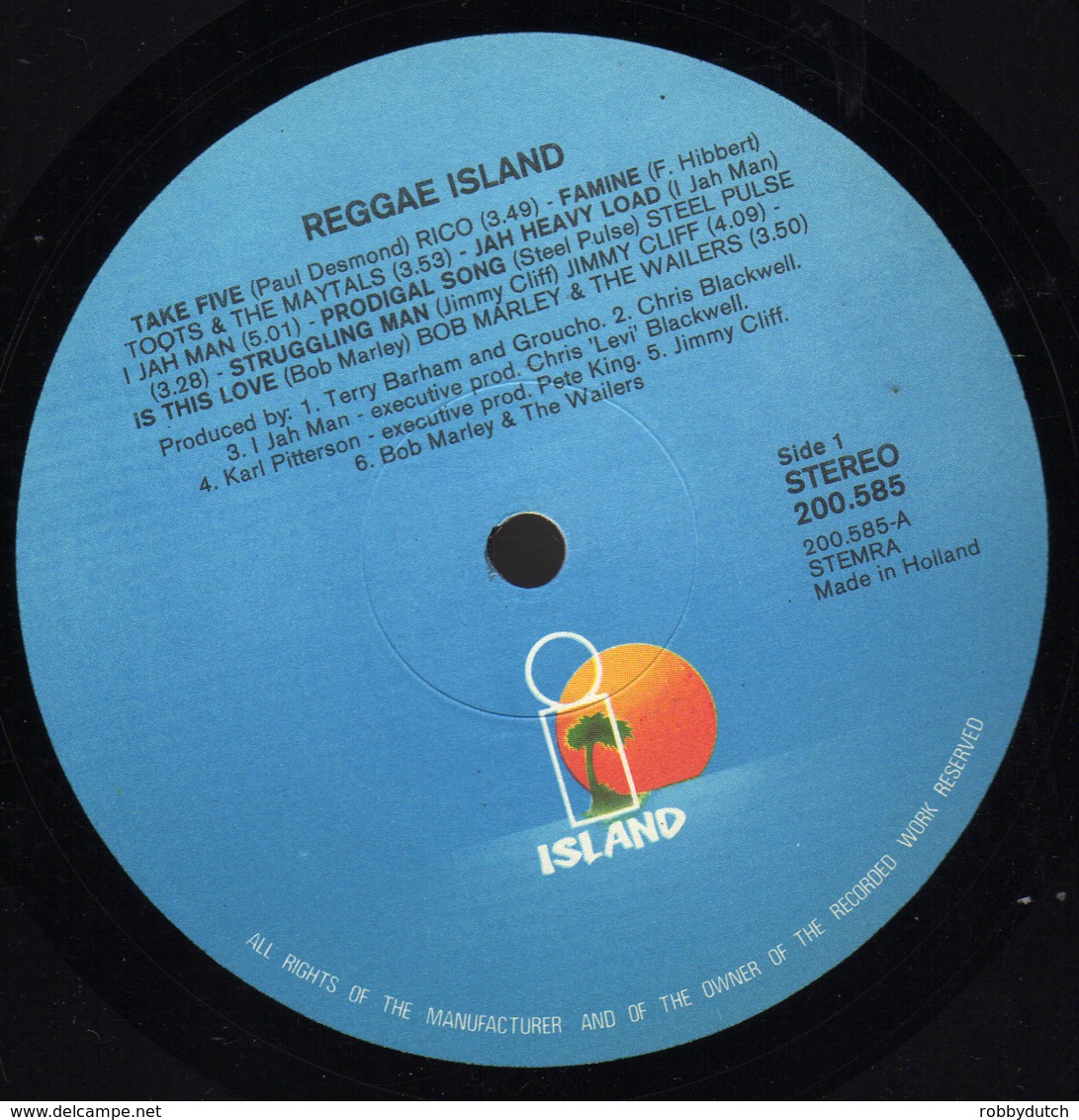 * LP *  REGGAE ISLAND - BOB MARLEY, JIMMY CLIFF, DILLINGER, THIRD WORLD, INNER CIRCLE A.o. - Reggae