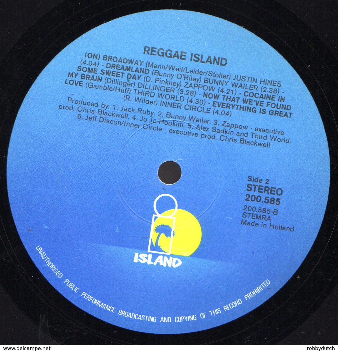 * LP *  REGGAE ISLAND - BOB MARLEY, JIMMY CLIFF, DILLINGER, THIRD WORLD, INNER CIRCLE A.o. - Reggae