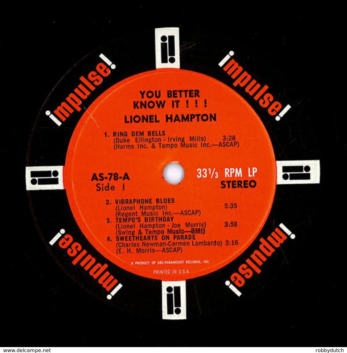 * LP *  LIONEL HAMPTON - YOU BETTER KNOW IT !!! (USA 1964 EX!!)