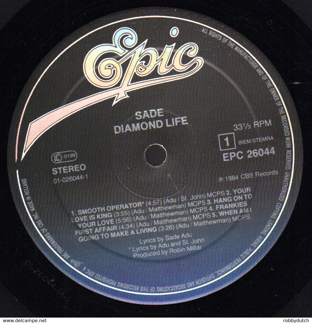 * LP *  SADE - DIAMOND LIFE - Soul - R&B