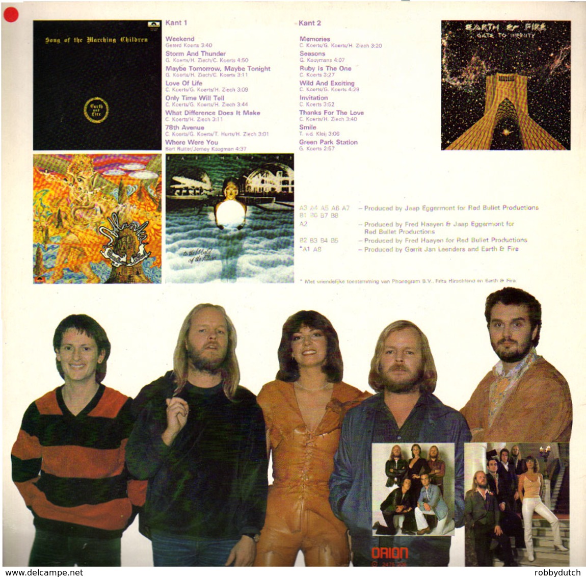 * LP *  EARTH & FIRE - GREATEST HITS (Holland 1980 EX-!!!) - Rock