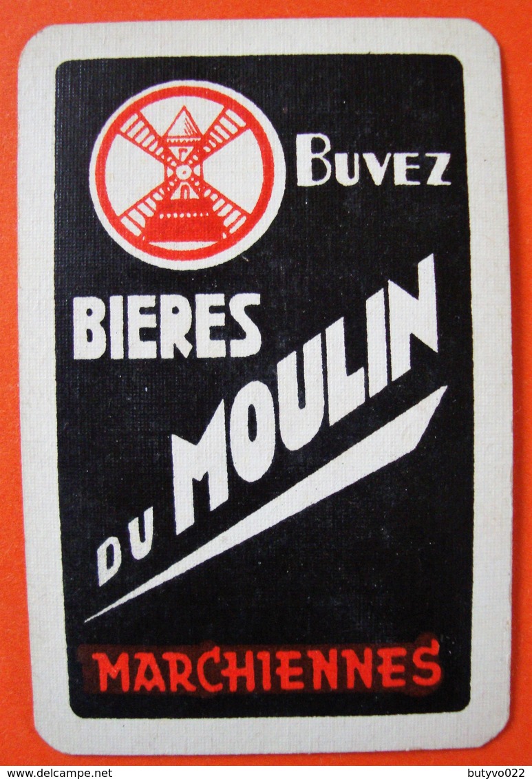 Une Carte à Jouer. Bières Du Moulin. Brasserie. Marchiennes. - Otros & Sin Clasificación