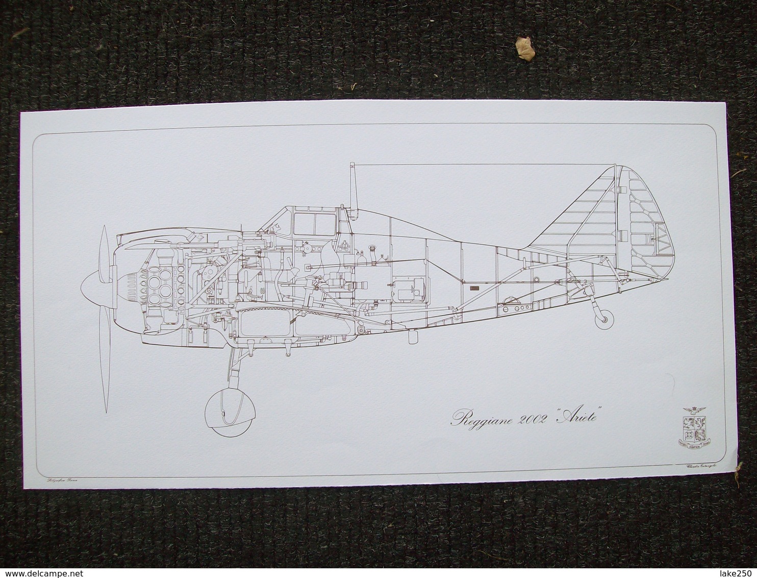 6 STAMPE AEREI CANT Z 506 / REGGIANE 2002 / SM 82 / MACCHI 202 / FIAT CR 42 / SM 79 - Carteles